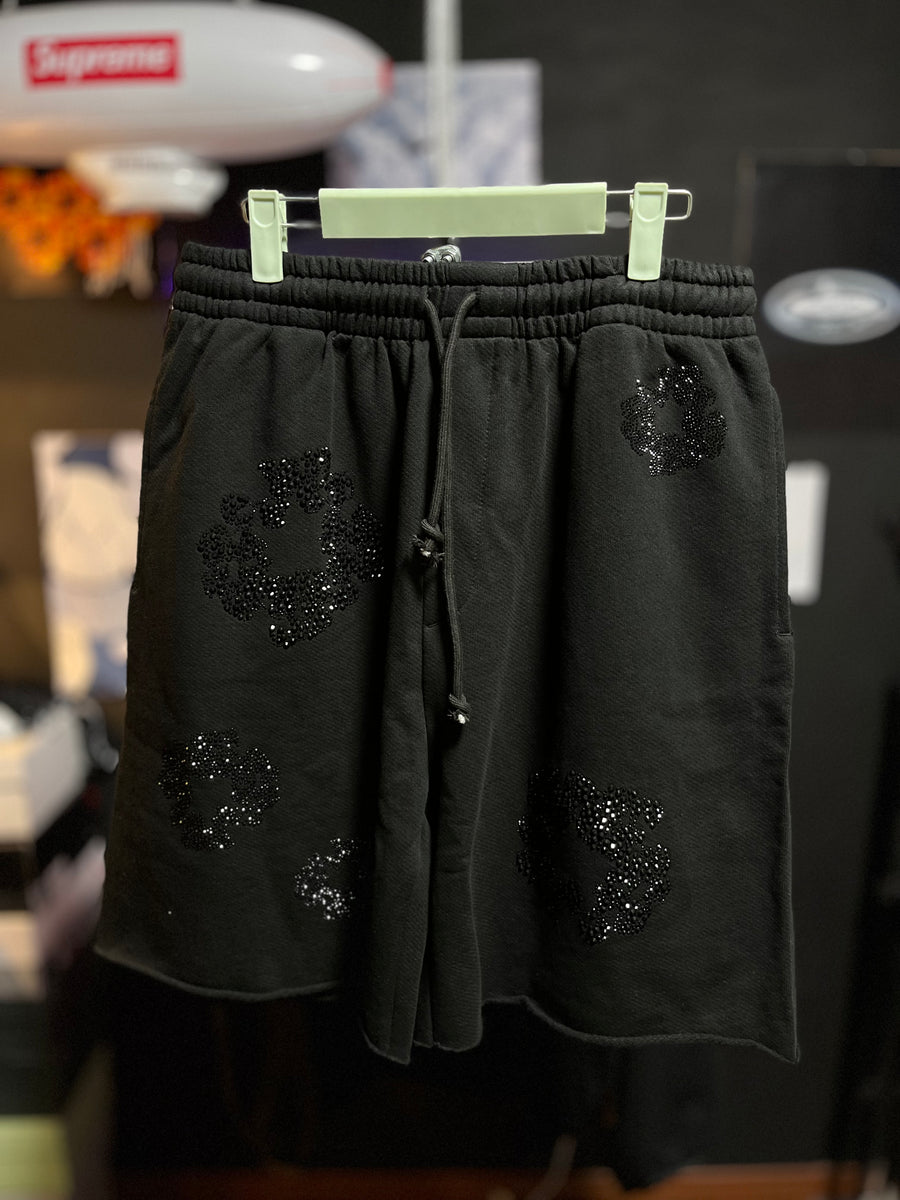 Short Denim Tears Black on Black x Swarovski