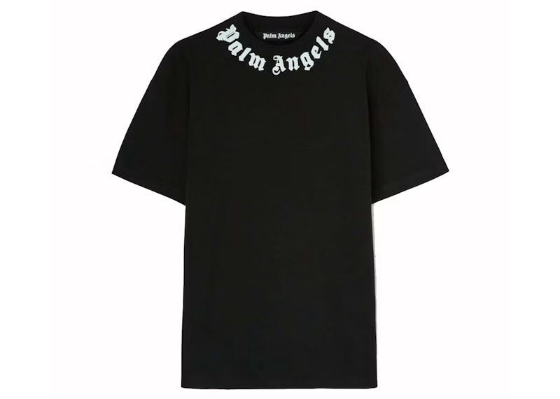 Palm Angels Neck Logo T-Shirt Black
