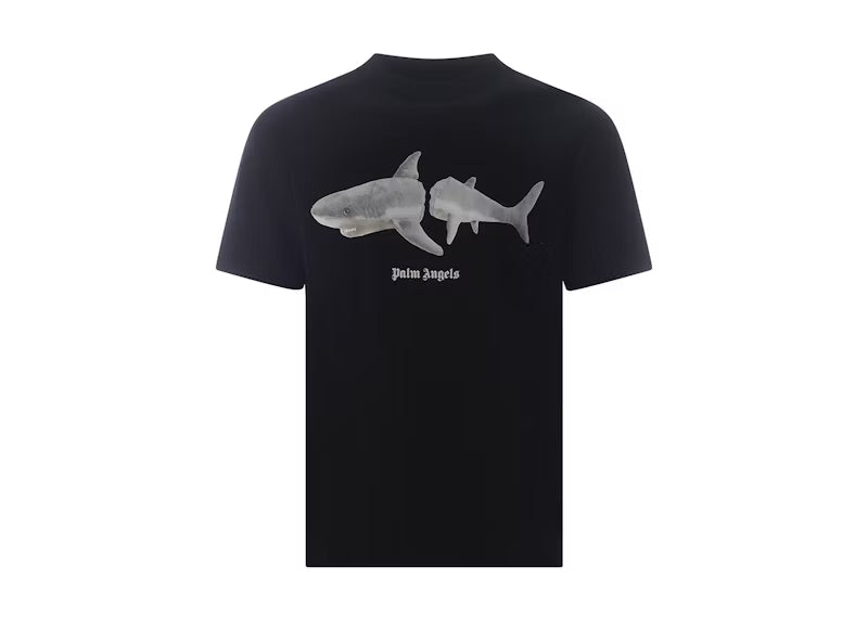 Palm Angels White Shark Classic Tee Black/White