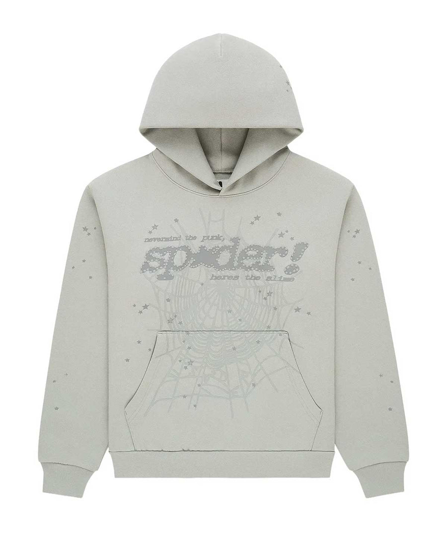 Sp5der Tonal P*nk V2 Hoodie Sport Grey