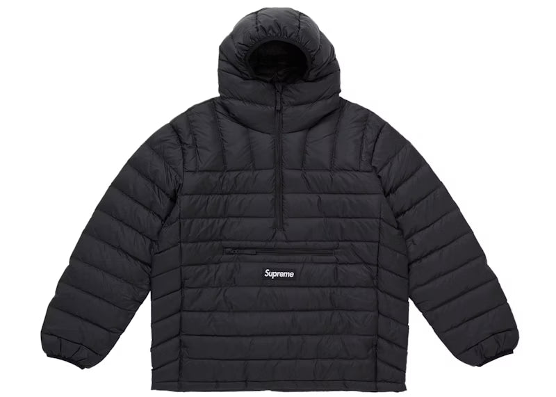 Supreme Micro Down Half Zip Hooded Pullover (FW25) Black