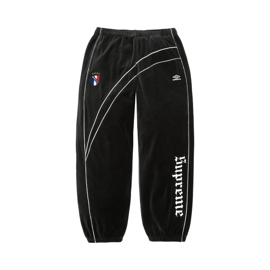 Supreme x Umbro Velour Track Pant 'Black'