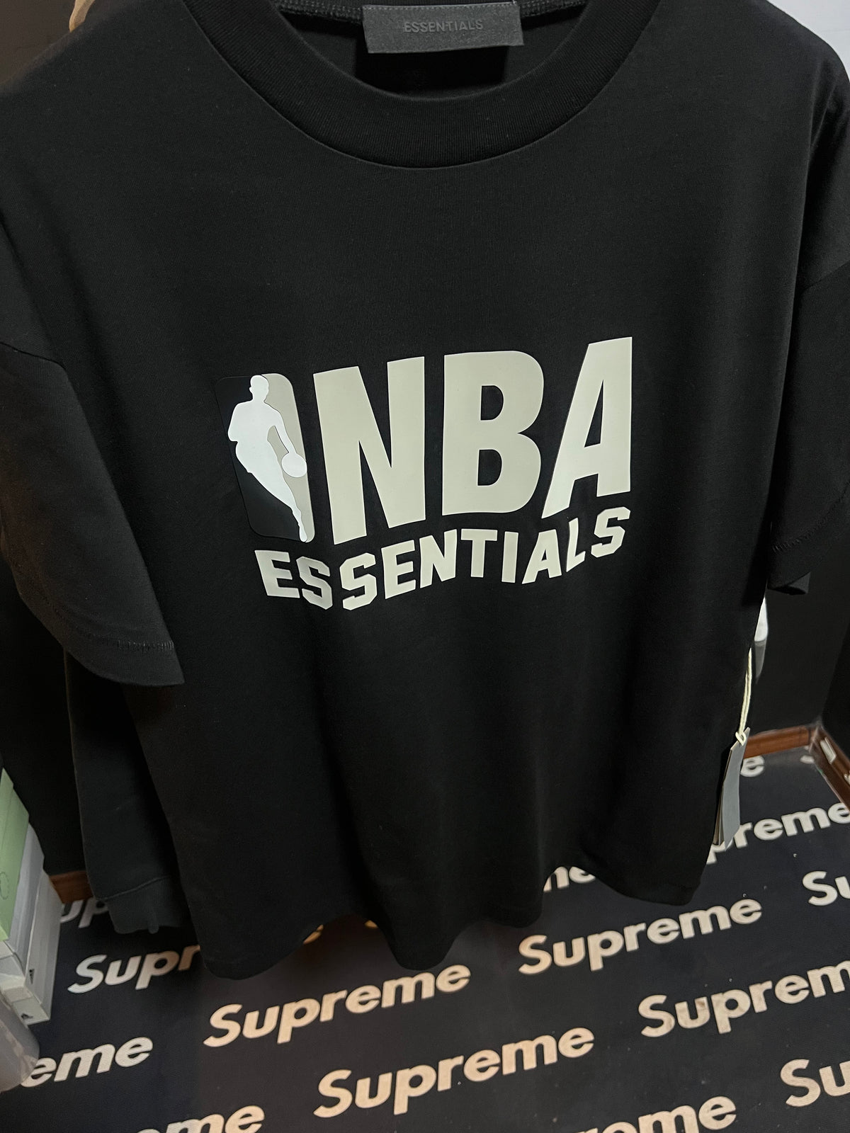 Fear of God Essentials NBA Tee Black