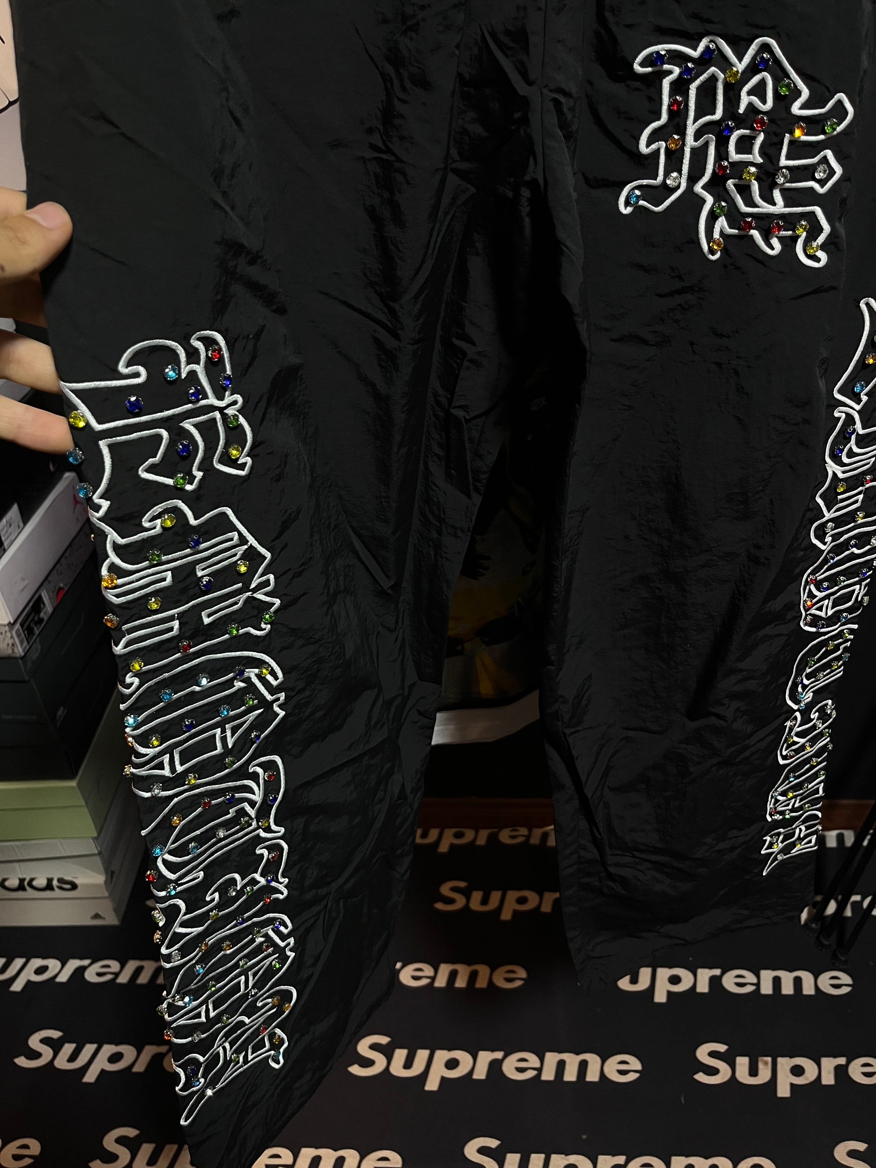 Mixed Emotion Jeans Style Nylon Pants