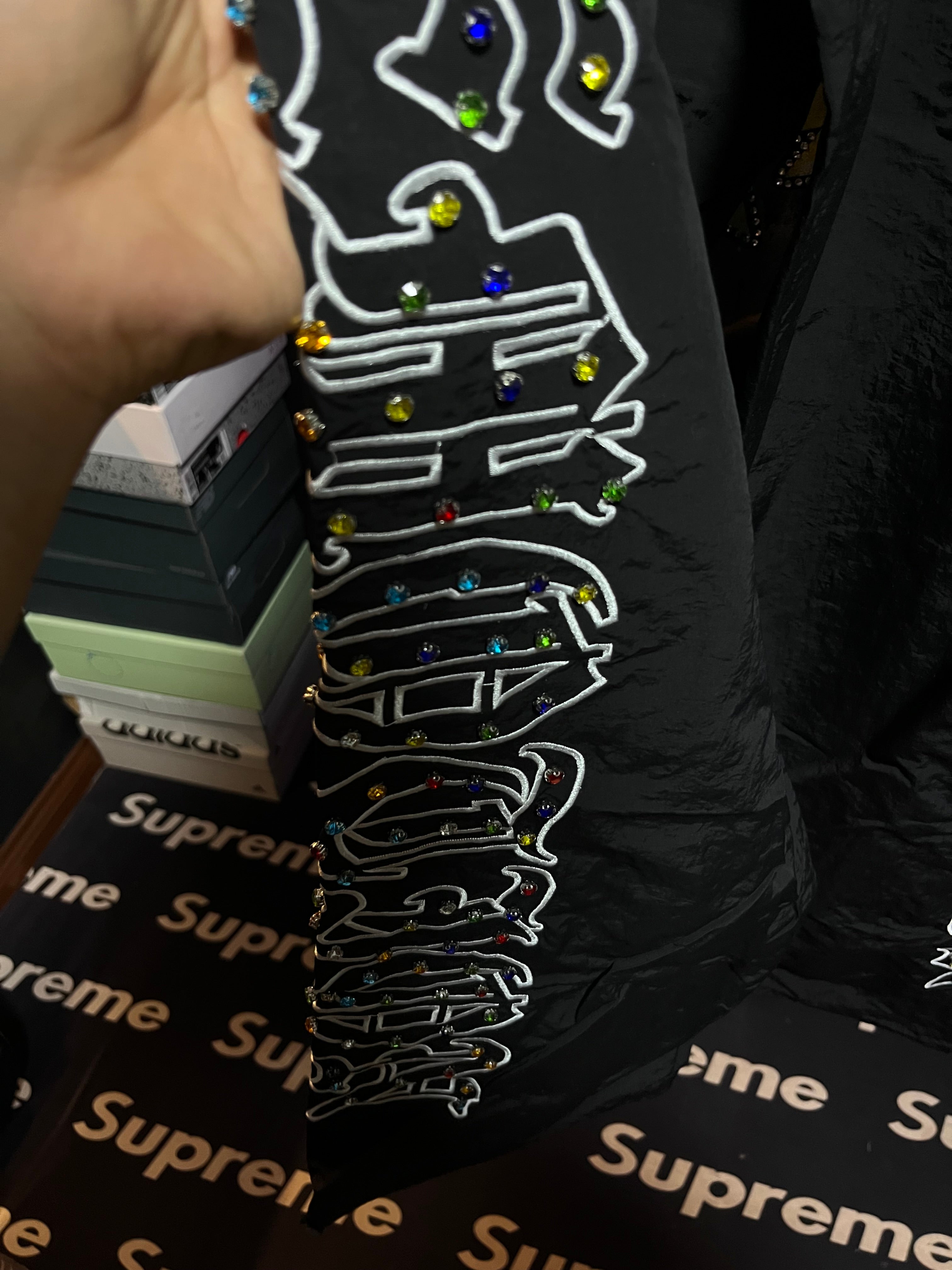 Mixed Emotion Jeans Style Nylon Pants