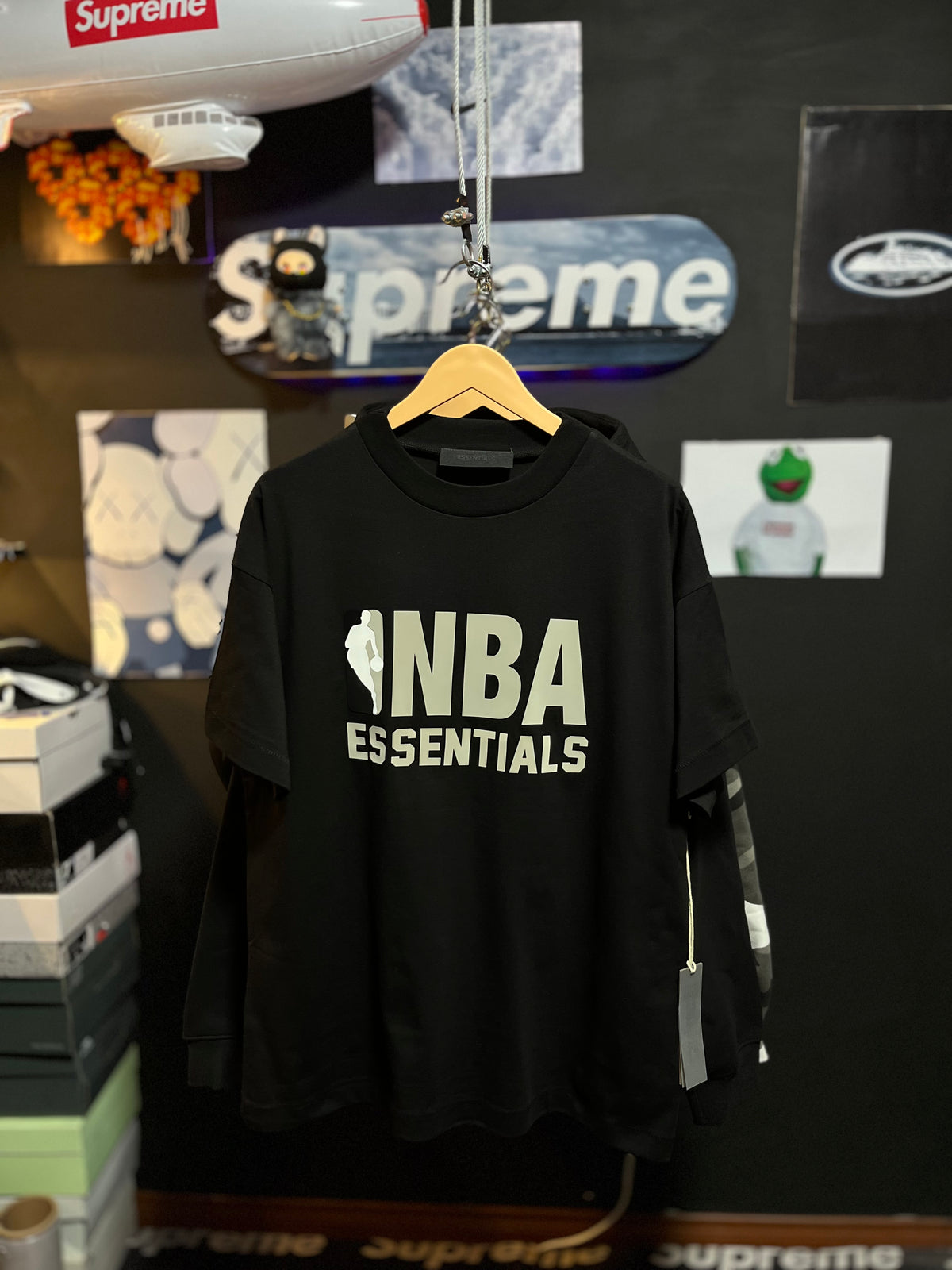 Fear of God Essentials NBA Tee Black