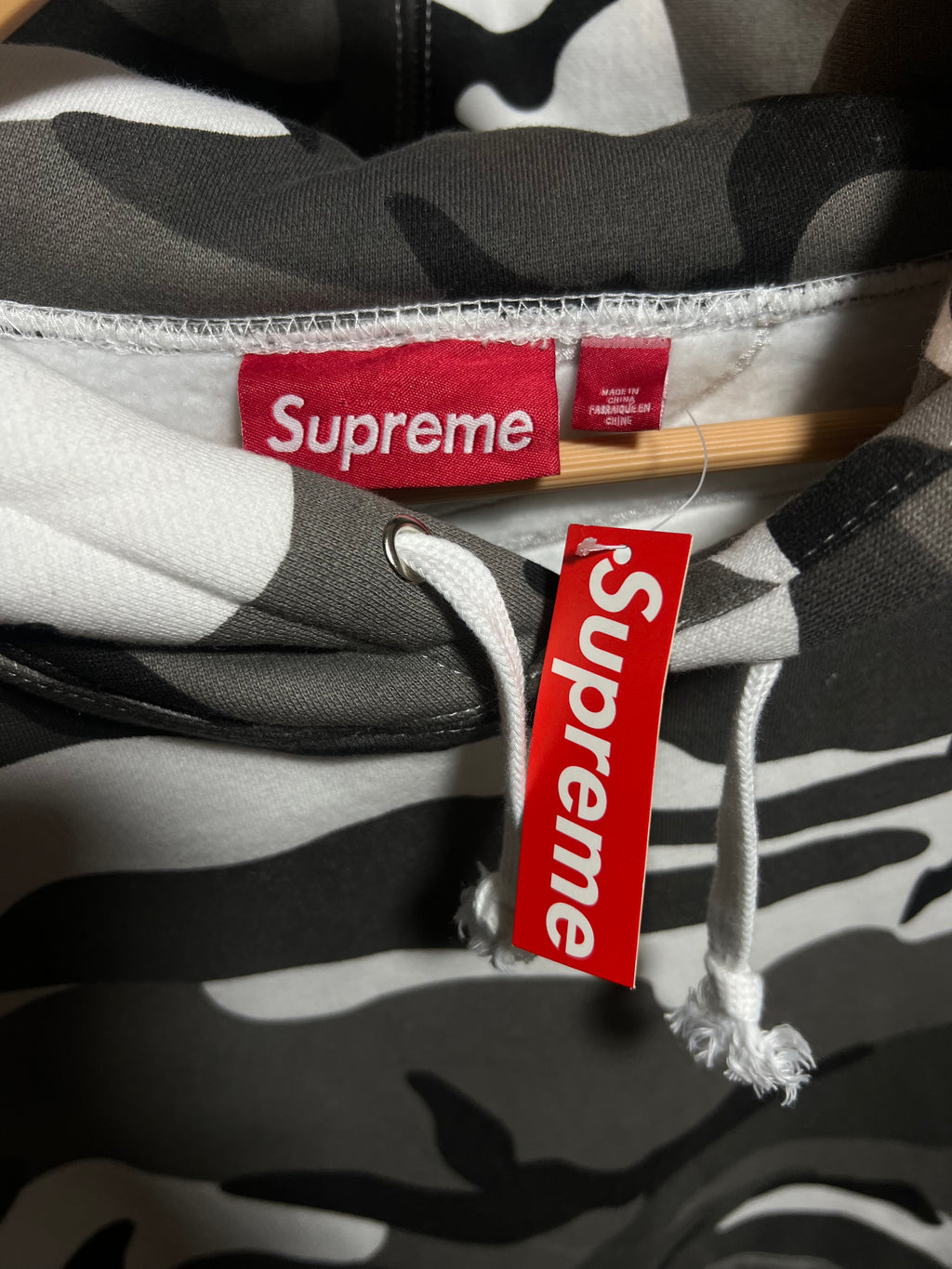 Supreme Satin Applique Hoodie Snow Camo (SS26) – Takeoff ...