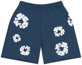 Denim Tears The Cotton Wreath Shorts 'Navy'