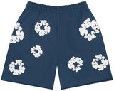 Denim Tears The Cotton Wreath Shorts 'Navy'