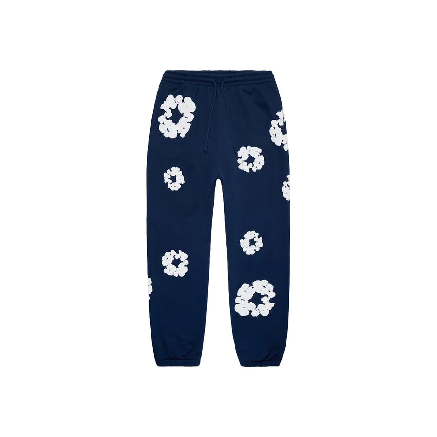 DENIM TEARS COTTON WREATH SWEATPANTS NAVY