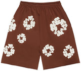 Denim Tears The Cotton Wreath Shorts 'Brown'