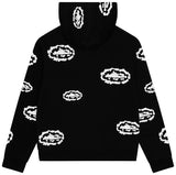 Denim Tears x Corteiz Island Wreath Zip Hoodie Black