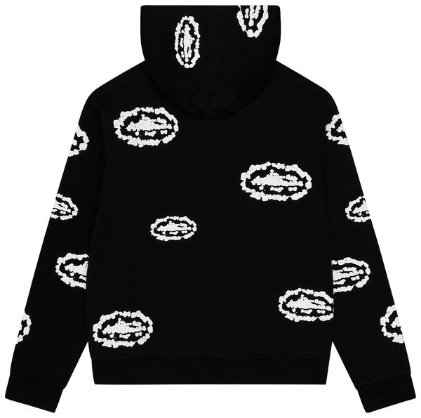 Denim Tears x Corteiz Island Wreath Zip Hoodie Black