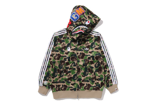 BAPE X ADIDAS RELAXED FIT TRACK CAMO SHARK FULL