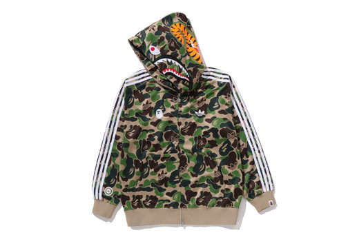 BAPE X ADIDAS RELAXED FIT TRACK CAMO SHARK FULL