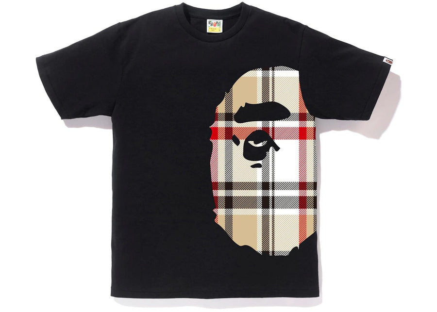 BAPE Check Side Big Ape Head Tee
