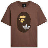 BAPE x adidas Ape Head Tee Brown