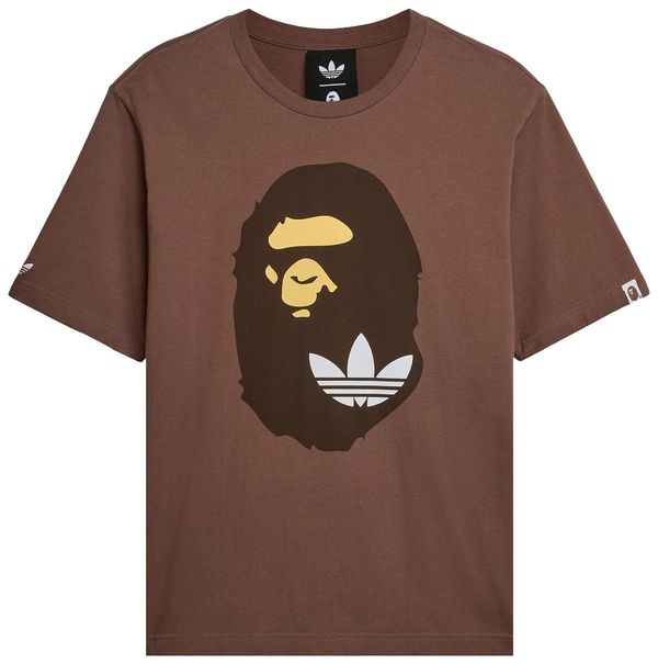 BAPE x adidas Ape Head Tee Brown