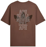BAPE x adidas Ape Head Tee Brown