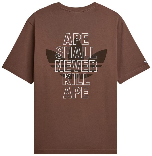 BAPE x adidas Ape Head Tee Brown