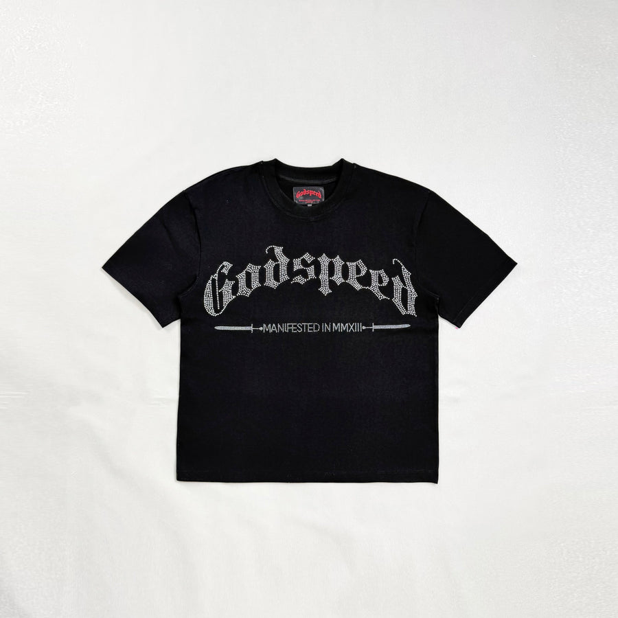 Good Speed T-shirt Rhinestones