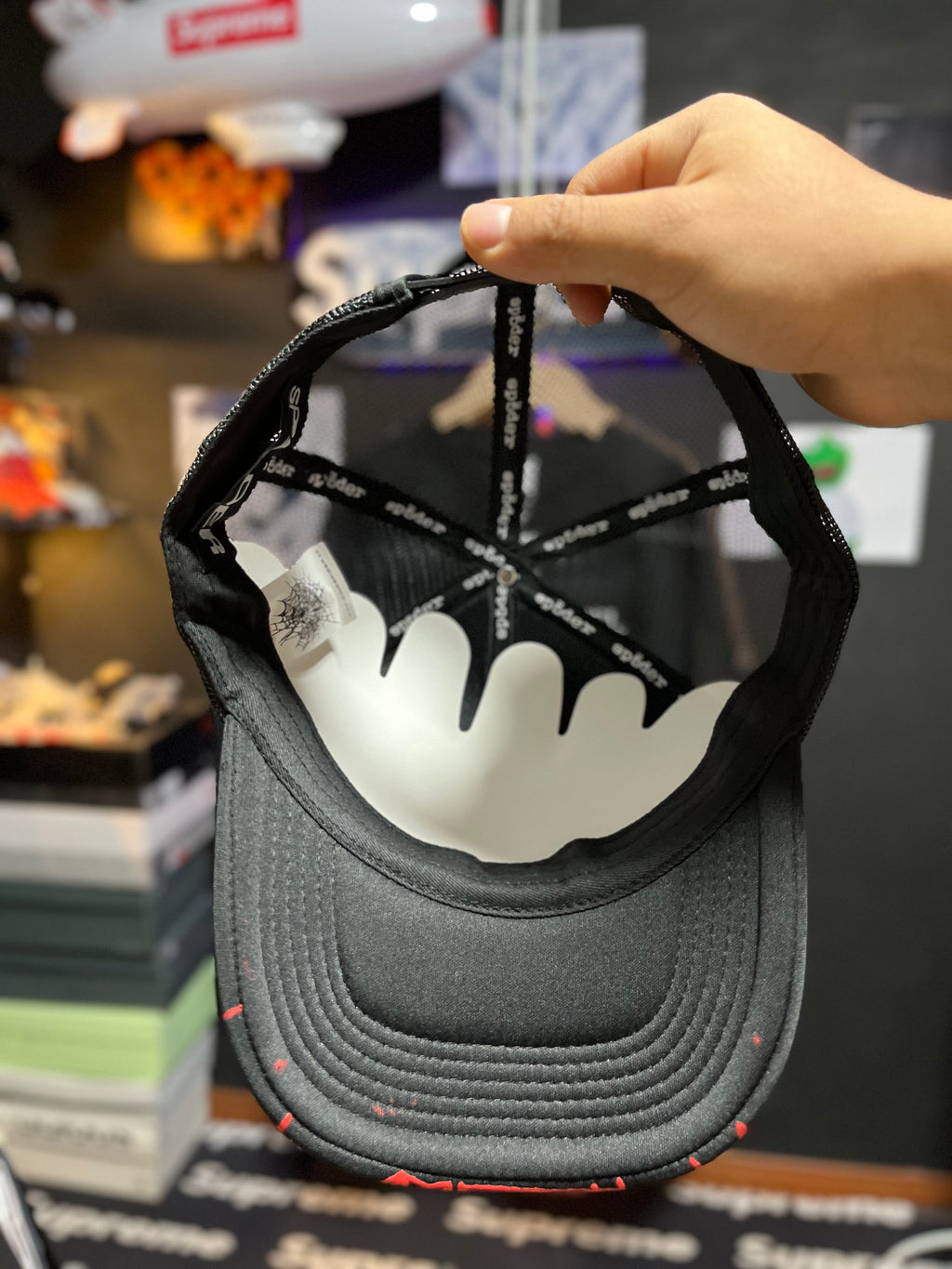 Buy Sp5der OG Web V2 Trucker 'Black'