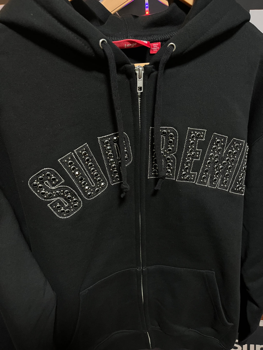 Supreme B.B. Simon Zip Up Hooded Sweatshirt Black