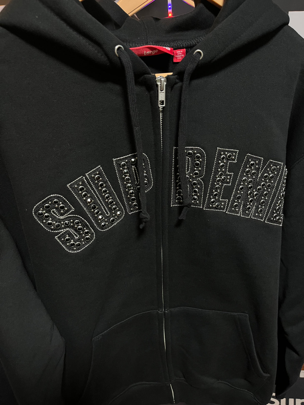 Supreme B.B. Simon Zip Up Hooded Sweatshirt Black