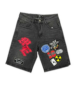 Mixed Emotion Patch Shorts