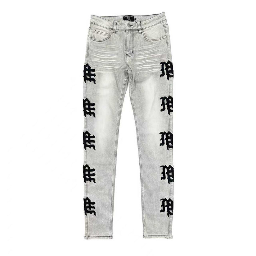 Mixed Emotion "Monogram" Denim