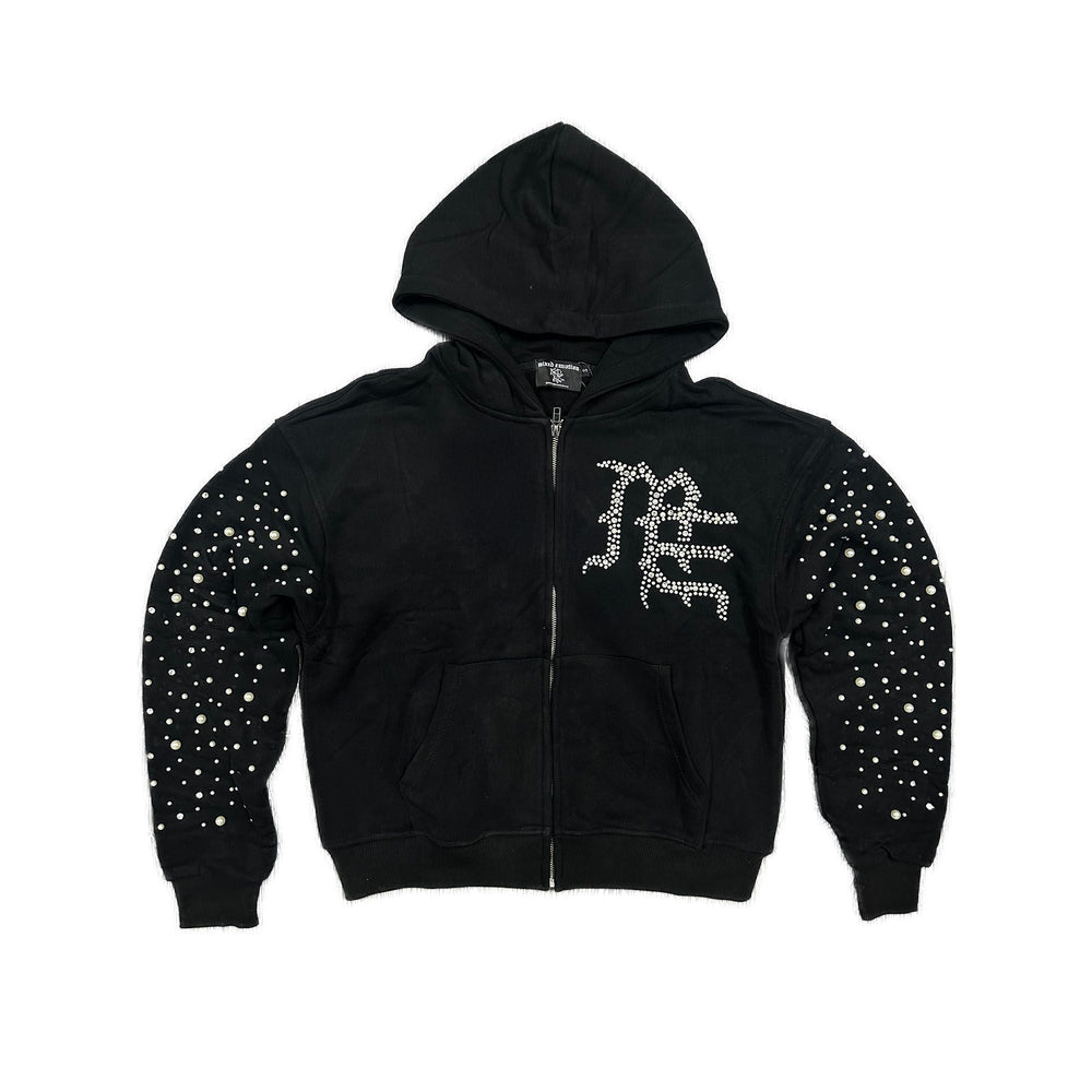 Mixed Emotions Pearl Hoodie Black