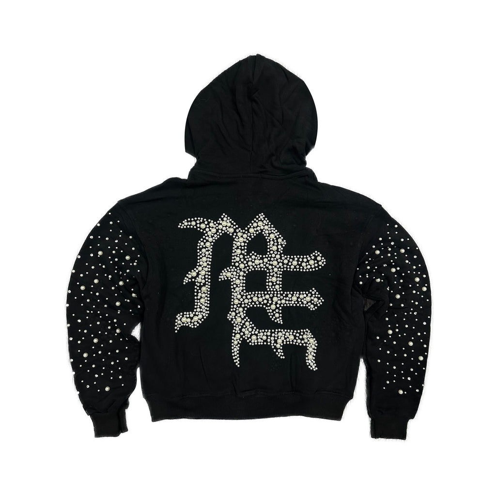 Mixed Emotions Pearl Hoodie Black