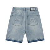 Mixed Emotion Me Rhinestone Denim Shorts