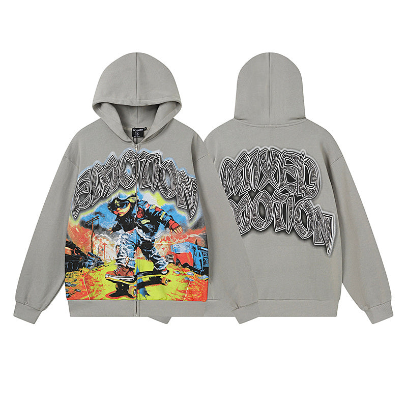 Mixed Emotion Skating Angel Hoodie