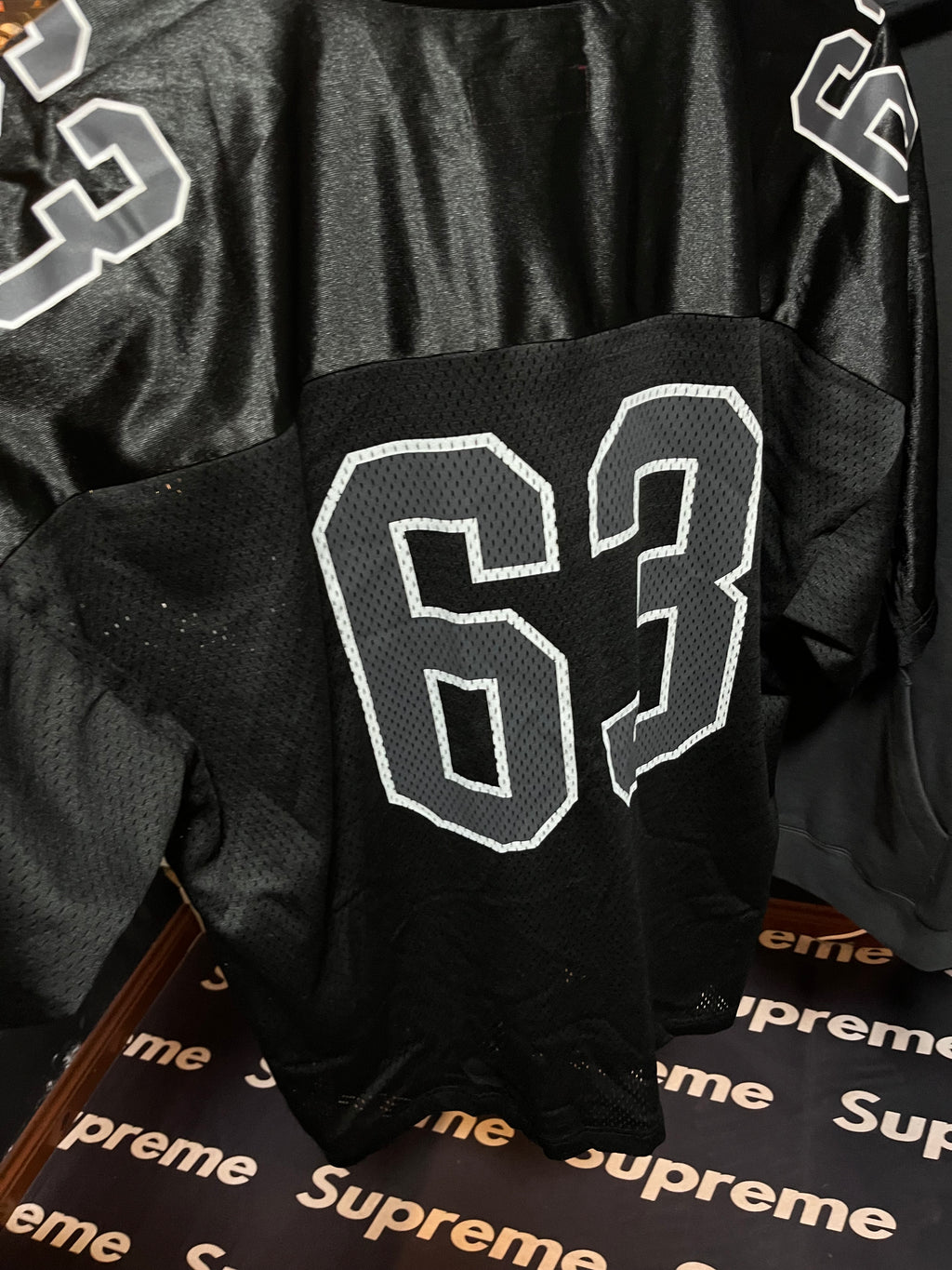 Supreme Playera Stadium Bones Football Black