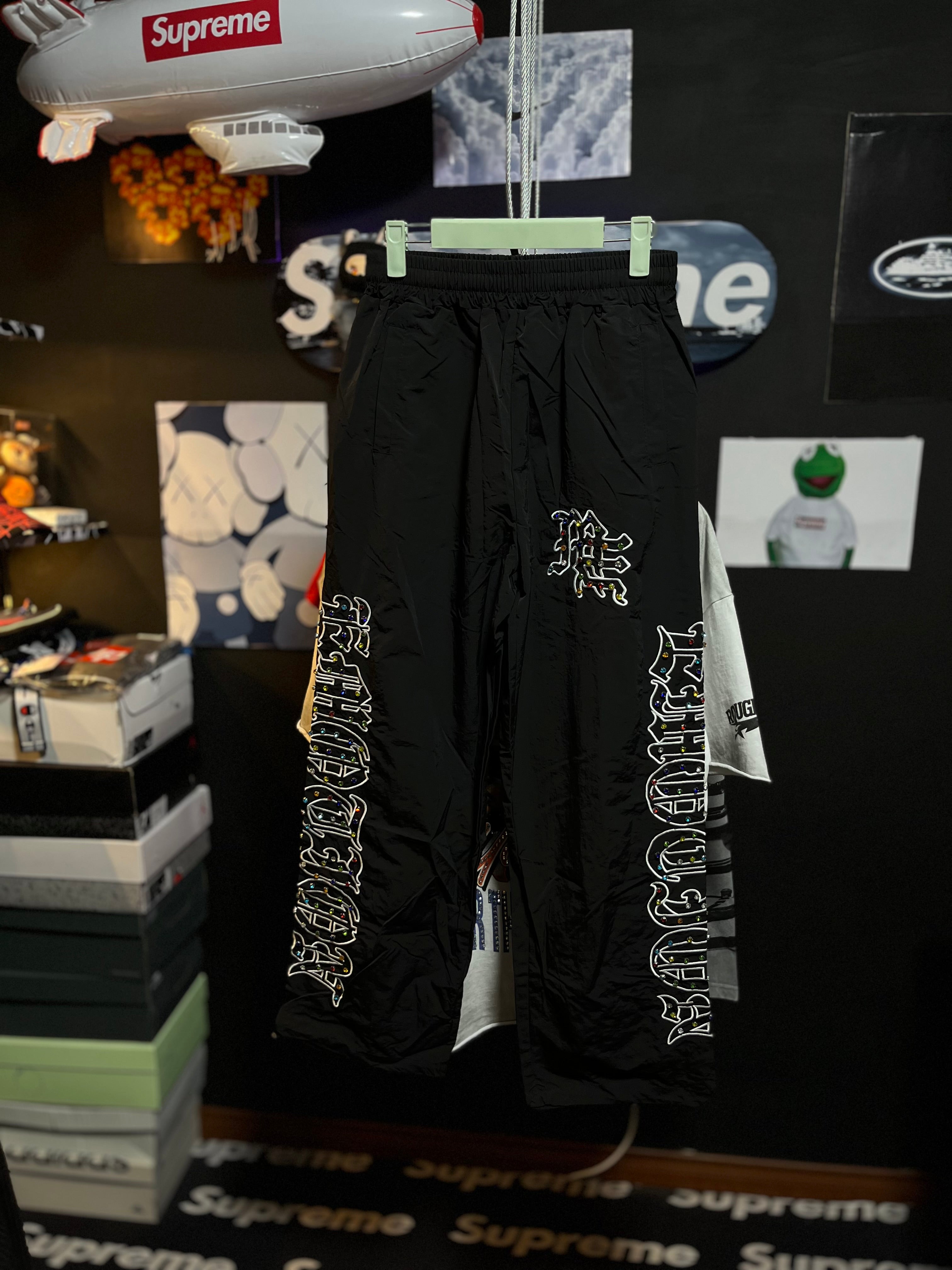 Mixed Emotion Jeans Style Nylon Pants