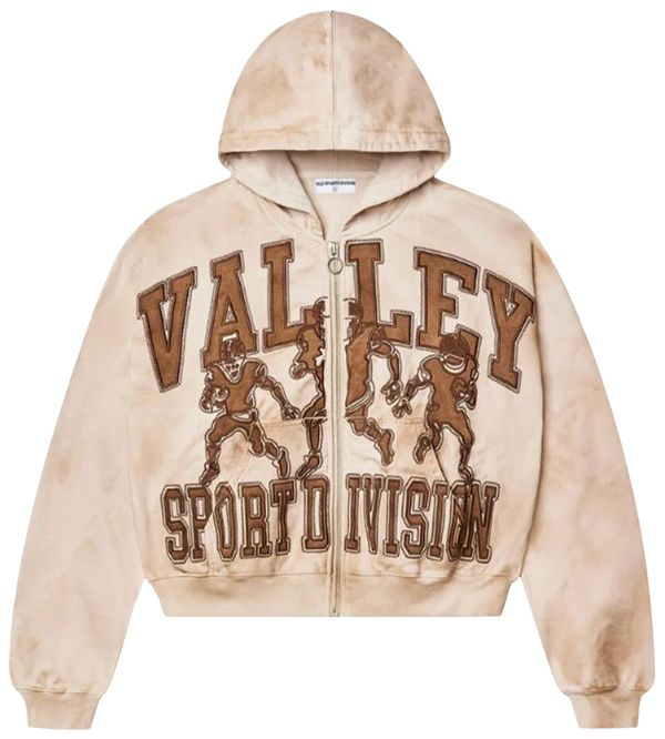 Vale Forever Mud Friday Zip Up Hoodie Beige/Brown
