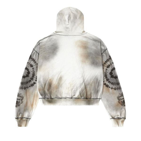Buy Vale Forever Spiral Zip Up Hoodie 'Dark White'