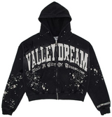 Buy Vale Forever Paint Zip Up Hoodie 'Black'