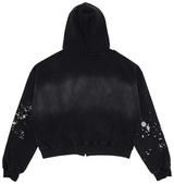Buy Vale Forever Paint Zip Up Hoodie 'Black'
