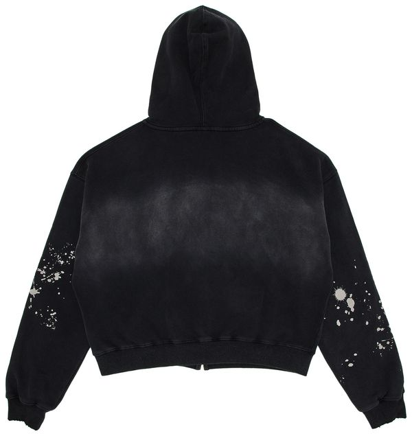 Buy Vale Forever Paint Zip Up Hoodie 'Black'