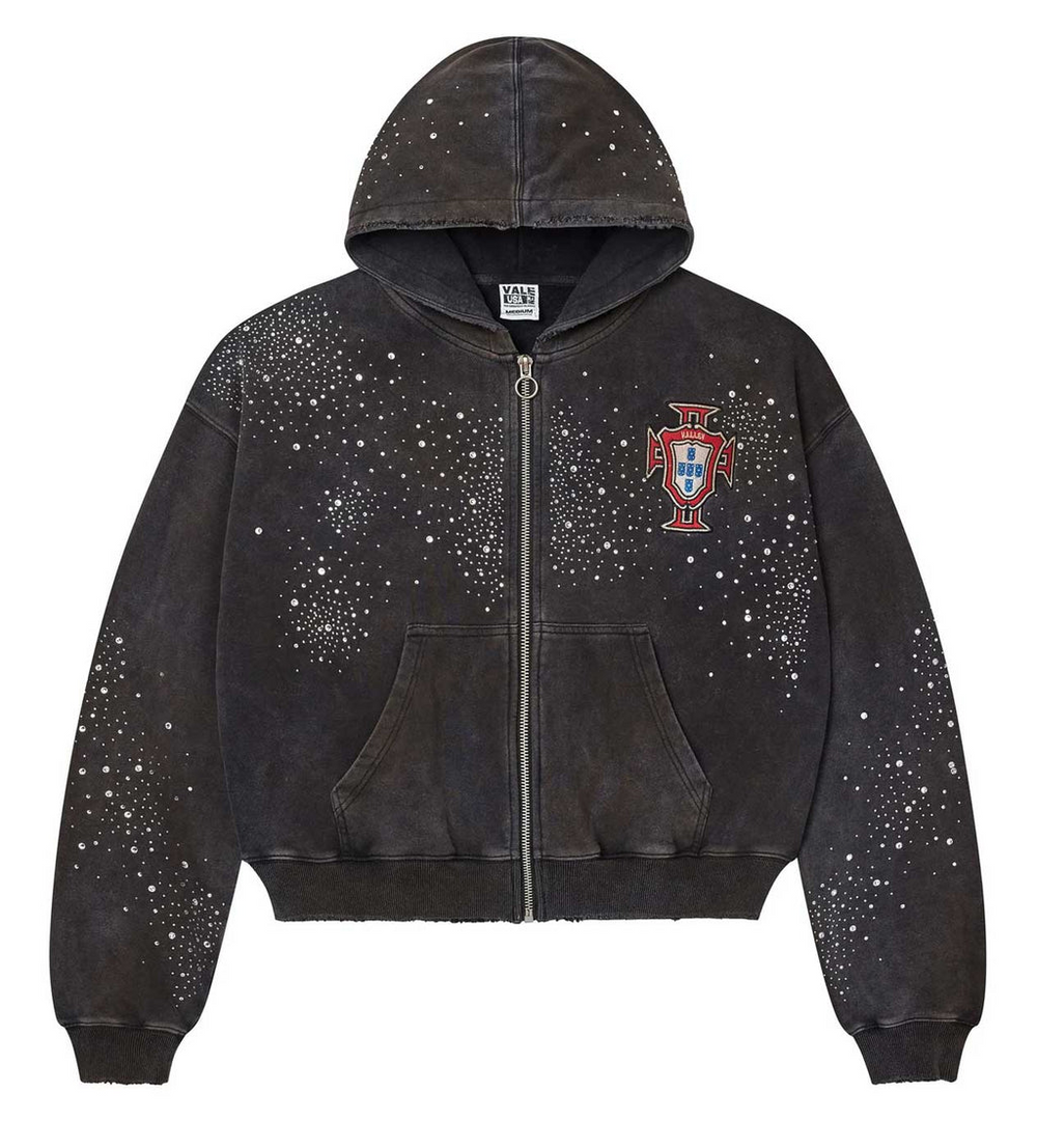 Vale Forever Pluto Cluster Zip Up Hoodie Black