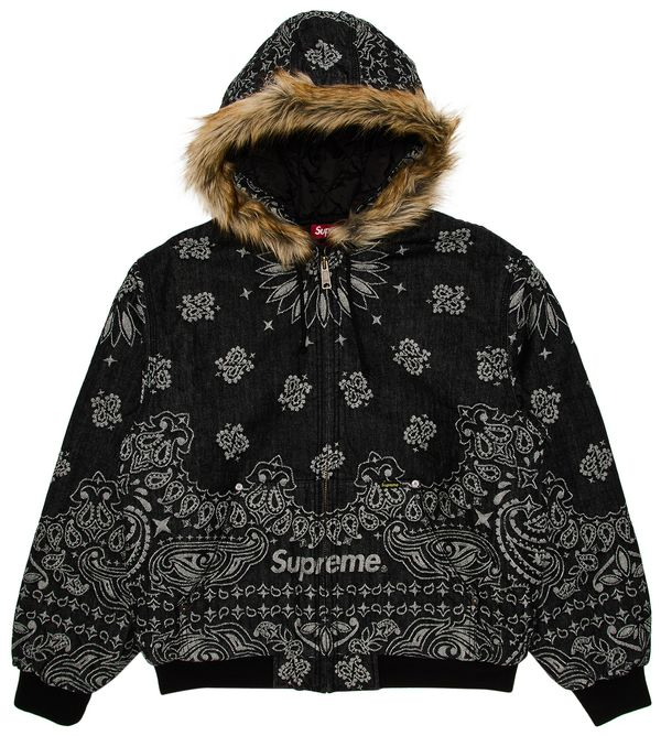 Supreme Bandana Jacquard Denim Black