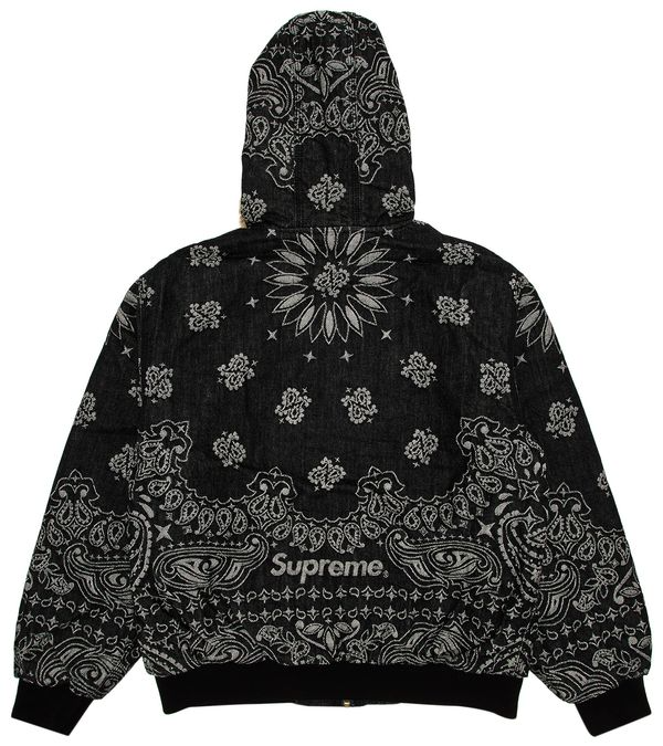 Supreme Bandana Jacquard Denim Black