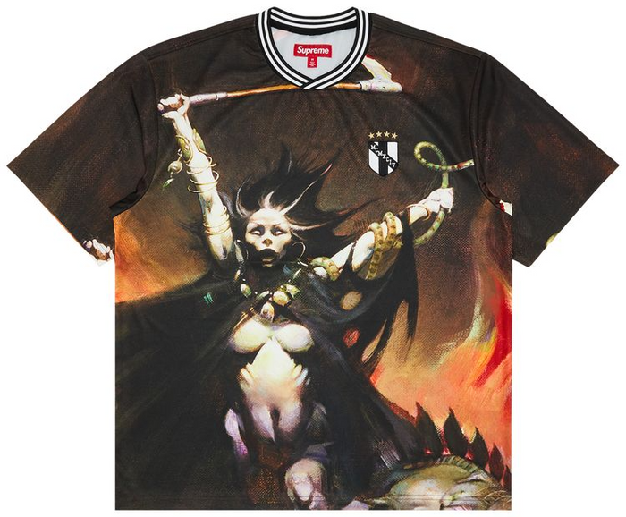 Supreme x Frank Frazetta Soccer Jersey
