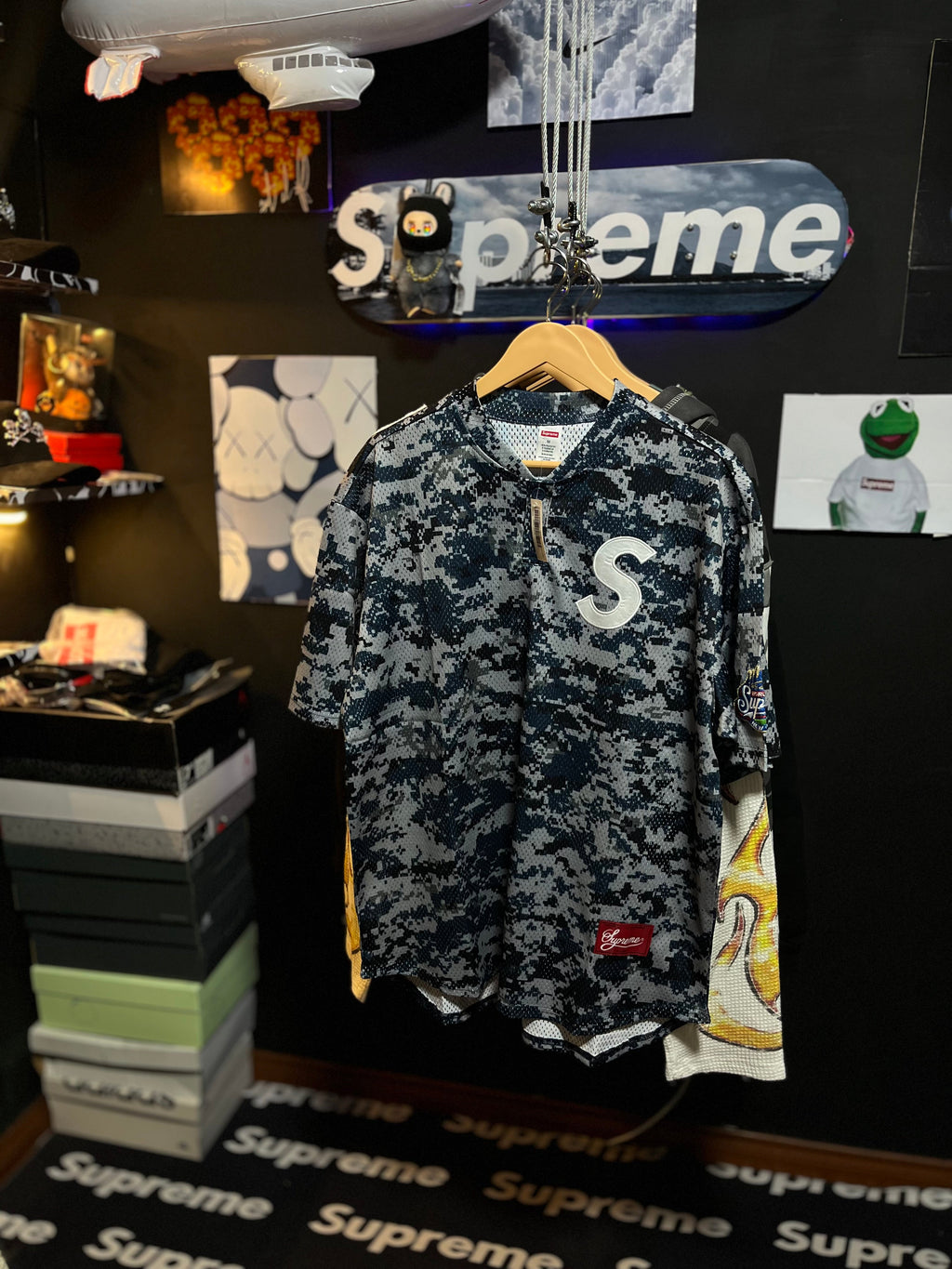 Supreme Top S Logo Henley