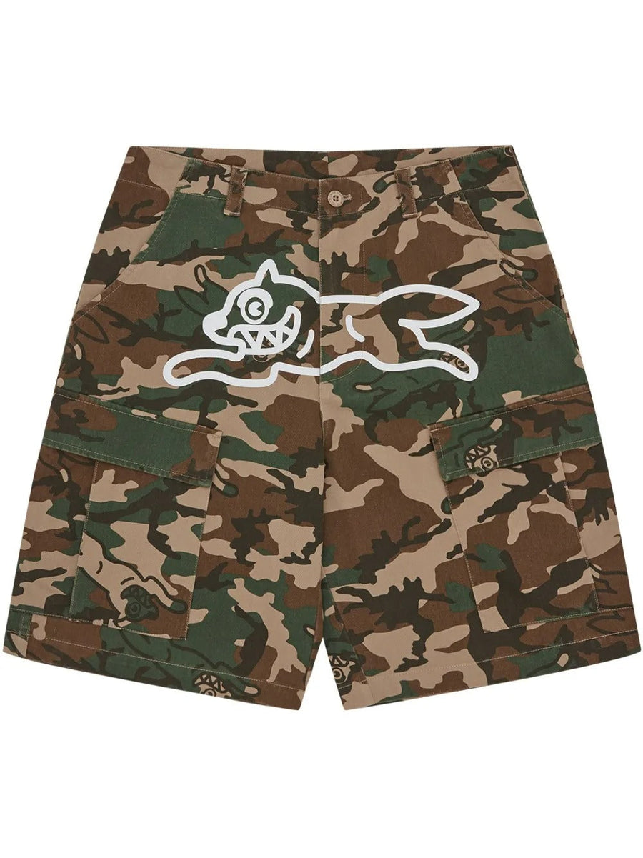 Icecream RUNNING DOG WOODLAND CAMO - Shorts