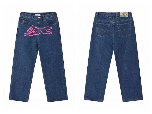 RUNNING DOG DOUBLE SCOOP DENIM PANT