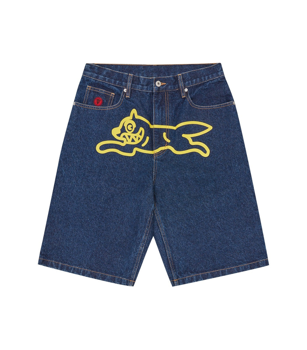 Running Dog Denim Shorts