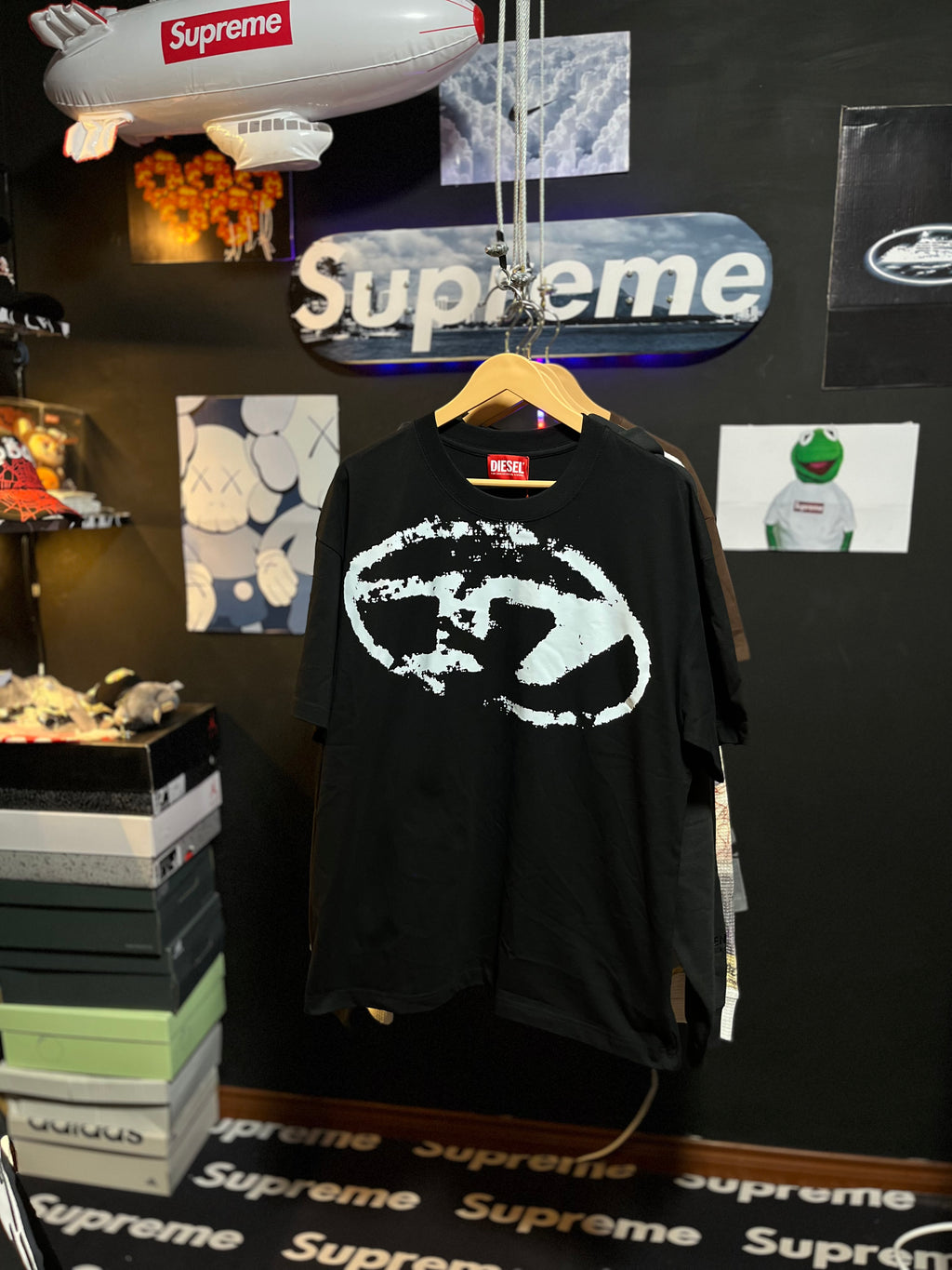 Diesel Kids Playera Con Logo Estampado